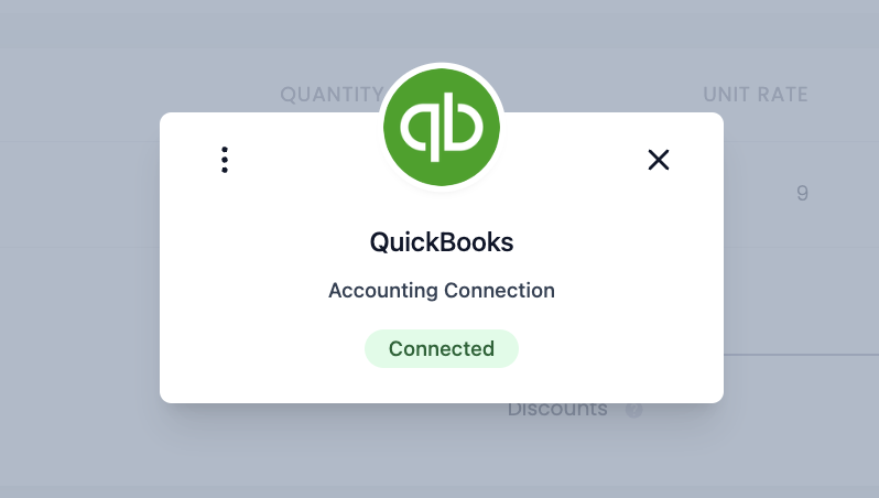 Connecting a QuickBooks Online account