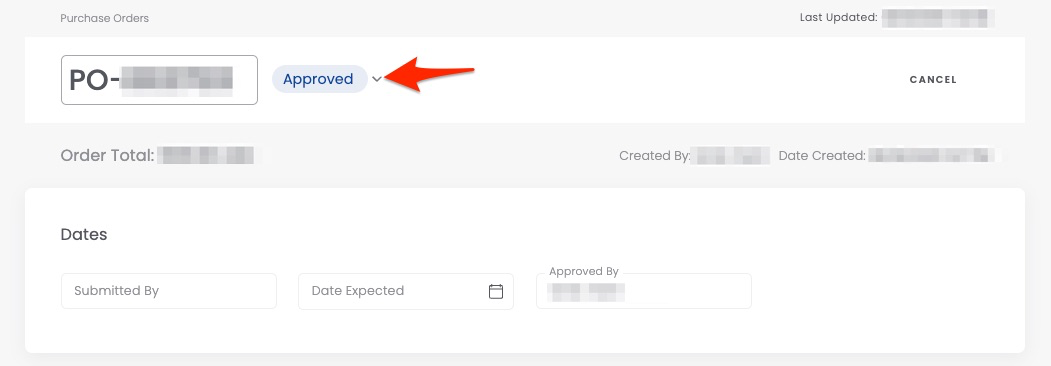 Approving a Purchase Order