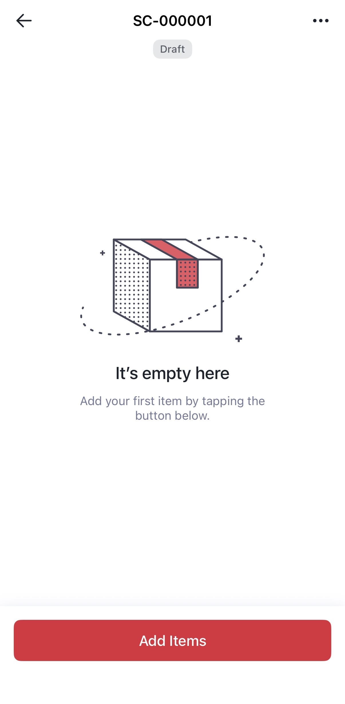 Add Items on mobile