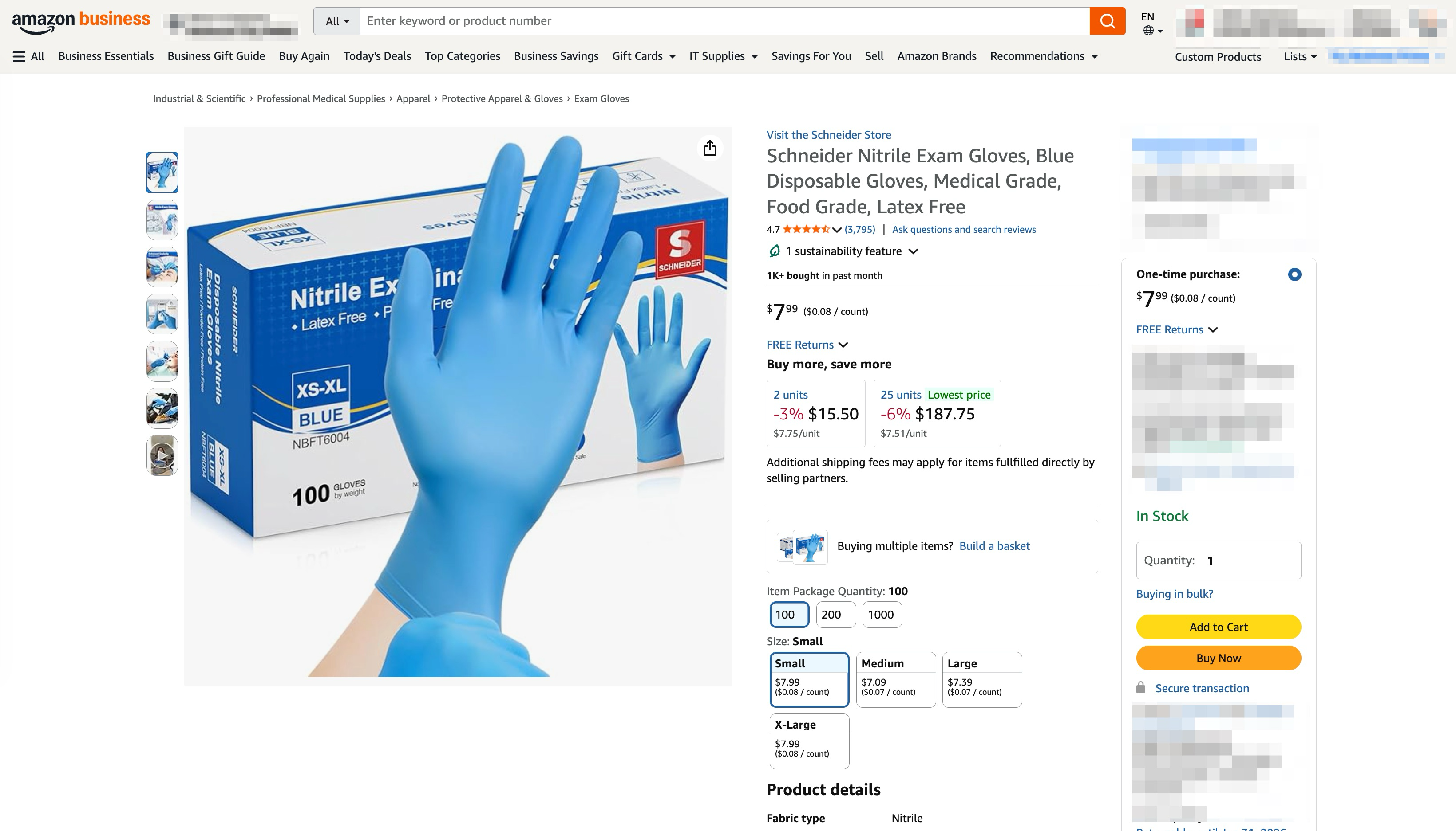 Completing an order in Amazon Business